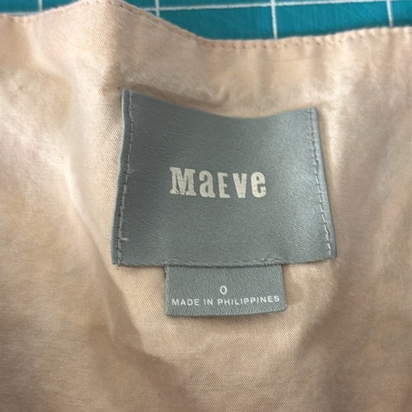 Anthropologie Maeve Purple Soft Corduroy Cotton Court Royal V-Neck Dress Size 0 - Picture 7 of 8